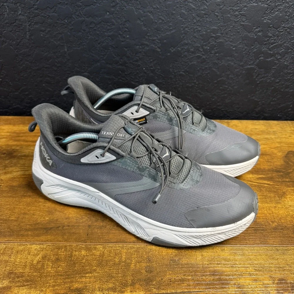 Hoka Transport 2 1171851 GLST Grey Cordura Lifestyle Sneaker Mens 11.5 D